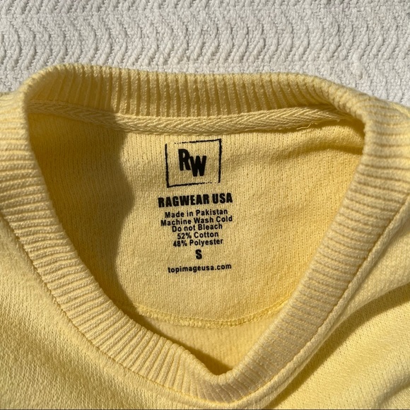 ragwear usa / yellow and black ‘great smoky mountains’ sweatshirt size small - Picture 6 of 6